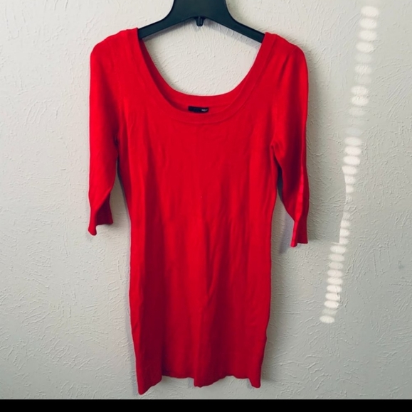H&M red knitt sweater dress - Picture 1 of 5
